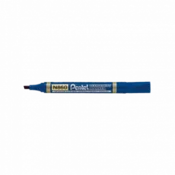 Permanentni marker, 0,6–4,5 mm, poševna konica, PENTEL N860, moder