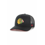Kapa sa šiltom 47 brand NHL Chicago Blackhawks boja: crna, s aplikacijom, H-MSHTC04GWP-BK
