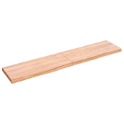 Vidaxl vidaXL Kopalniški pult svetlo rjave barve 140x30x(2-4) cm masiven les