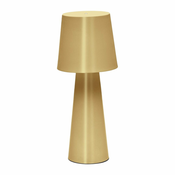 LED zatemnitvena namizna svetilka v zlati barvi s kovinskim senčilom (višina 40 cm) Arenys – Kave Home