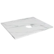 Ploca za nadgradni umivaonik Concepto+ Stone Glass A 61 Calacata