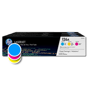 HP toner 126A B-C,M,Y TRI PACK (CF341A)