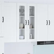 Zidni stakleni ormaric Visoki sjaj bijela 60 x 31 x 100 cm