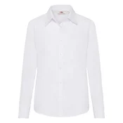 FRUIT OF THE LOOM F17•LADIES LONG SLEEVE POPLIN SHIRT