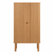 Regal v hrastovem dekorju v naravni barvi 80x145 cm Langley – Actona