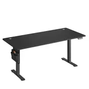Songmics Višinasto nastavljiva pisalna miza 60x120x72-120 cm črna