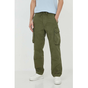 Bombažne hlače Polo Ralph Lauren zelena barva