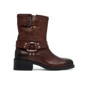 Škornji Tommy Jeans Tjw Biker EN0EN02811 Rjava