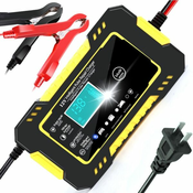 Car Battery Charger 12V 6A Touch Screen Pulse Repair LCD Fast Power Charging Wet Dry Lead Acid Digital LCD Display