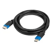 Lanberg M/M v2.1 HDMI kabel 3 m 8K 60Hz CCS črne barve