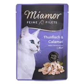 Miamor Miamor vlažna hrana za mačke Tuna s kozicami 100 g - za odrasle mačke, zdrava prehrana, brez posebnih potrebščin