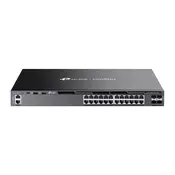 TP-Link Omada SG6428X mrežno stikalo Upravljano L3 Gigabit Ethernet (10/100/1000) 1U Črna