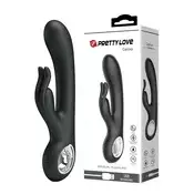Vibrator Pretty Love Carina Rabbit, 19cm, Crni