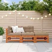 Set lounge namještaja za vrt 3 pcs Voštanosmeda