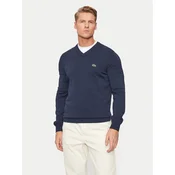 Lacoste Pulover AH1951 Mornarsko modra Regular Fit