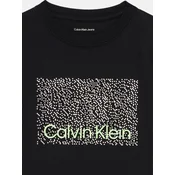 Calvin Klein Jeans Majica Perforation LVCKSJA04B Črna Regular Fit