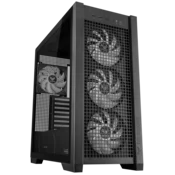 ASUS ohišje TUF GAMING CASE (GT302) TG, Mid Tower, 4x 140mm ARGB ventilator, črno