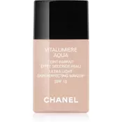 Chanel Vitalumiere Aqua make-up ultra light za sjajni izgled lica nijansa 70 Beige 30 ml