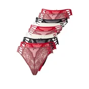 Hunkemöller Tangice eozin/rdeča/črna/bela