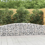 Lucne gabionske košare 8 kom 400x30x60/80 cm pocincano željezo
