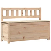 vidaXL Klop 110x41x76,5 cm trdna borovina