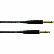 Cordial Cordial REAN 2 x klinken 6,3 mm Stereo instrumentni kabel 0.6 m črne barve