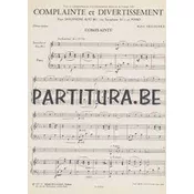 DELGIUDICE:COMPLAINTE ET DIVERTISSEMENT SAX ALTO & PIANO