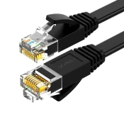 Ugreen Ploščat kabel za omrežno povezavo LAN RJ45 Ethernet Cat. 6 8 m črn