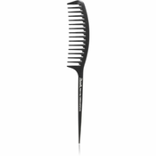 Janeke Carbon Fibre Fashion Comb with a long tail and wavy frame cešalj za kosu 21,5 x 3 cm
