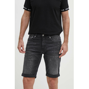 Jeans kratke hlače Karl Lagerfeld moški, črna barva
