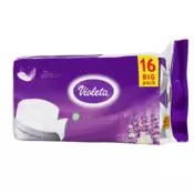 Violeta Premium toaletni papir Sivka, 3-slojni, 16/1