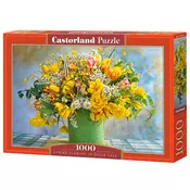 Castorland - Puzzle Pomladno cvetje v zeleni vazi - 1 000 kosov