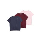 Abercrombie & Fitch Majica marine/pastelno roza/bordo
