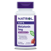 Natrol Melatonin 1 mg, brzo topiv, jagoda, 90 tableta