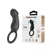 Prsten sa vibratorom Mini Trae, Vibrirajuci, Crni