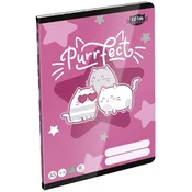 ICO: LizzySuli Kittok Stars Purrfect črtast zvezek za 3. razred A/5 12-32