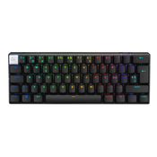 Gaming tipkovnica Logitech - PRO X 60 LIGHTSPEED, bežična, Tactile, crna