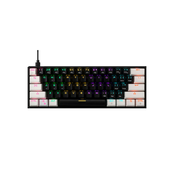 Tastatura Gamdias Aura GK2 Mehanicka 60% RGB crno/bela