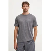 Kratka majica za vadbo Under Armour Tech Textured siva barva, 1382796