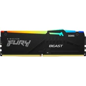 KINGSTON DIMM DDR5 64GB 5600MTs KF556C40BBA-64 FURY Beast Black RGB EXPO