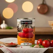 Gustarosso Olupljeni paradižniki 100% italijanski 400 g - karton 12 x 400 g