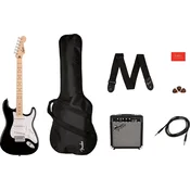 Fender Squier Sonic Stratocaster Pack Black Električna kitara (Kot novo)