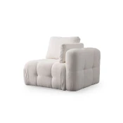 Atelier del Sofa Fotelja Amaris 1R, 100 x 100 x 65 cm, Bela