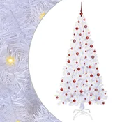 Vidaxl Umestno božično drevo med 300 LED Bela 210 cm PVC in jeklo