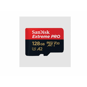 SanDisk Extreme PRO microSDXC 128 GB + SD adapter 200 MB/s in 90 MB/s A2 C10 V30 UHS-I U3