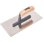 Gleterica sa drvenom drškom nazubljena 280 x 130 mm 10x10 Beorol