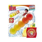 Dr.DEVIL BiCOLOR WC blok zglobni trden 5Ball 1x35g limona svežina