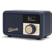 Roberts Revival Petite 2 Mini DAB+/FM v radio Mitternachtsmodra s Bluetooth avdio pretakanjem.