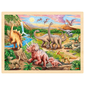 Goki puzzle - Dinosaur Track 57348