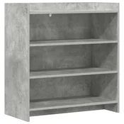 Vidaxl Strani šal Betonsko siva 75 x 36 x 80 cm Inženirski les